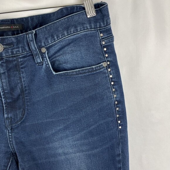 John Varvatos Wight Studded Skinny Jeans Mens Size 33 - Picture 3 of 15